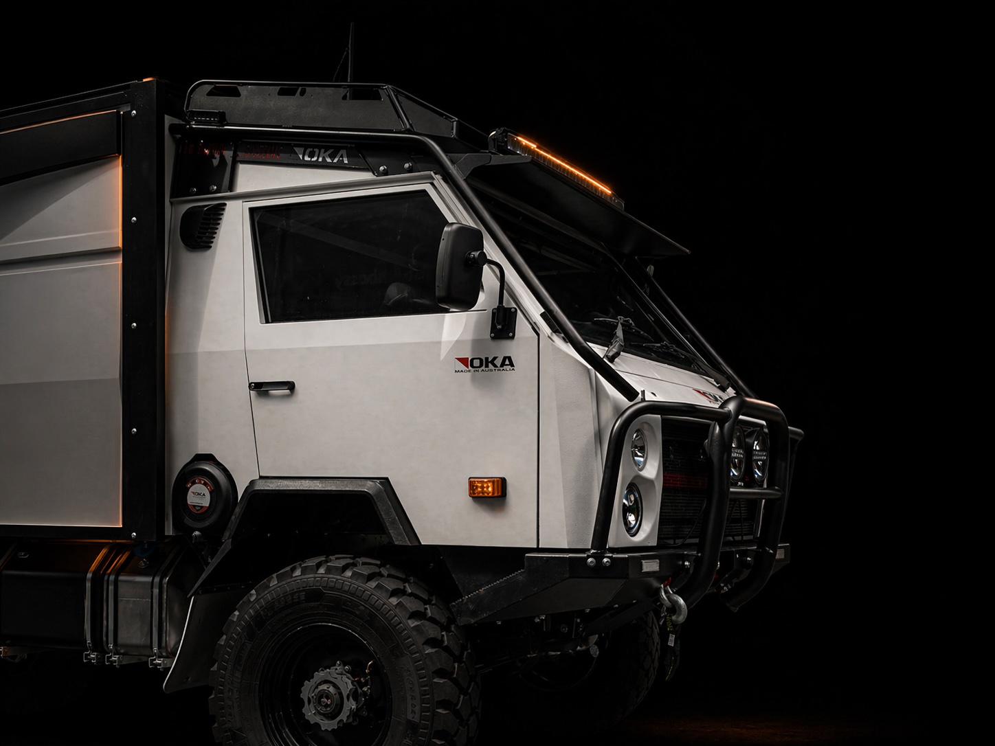 OKA all-terrain vehicle operating in remote Australia